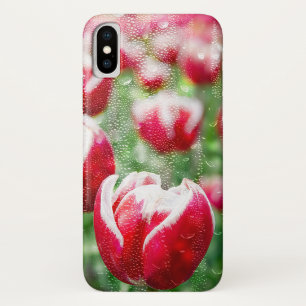 rode Hollandse tulpen Case-Mate iPhone Case