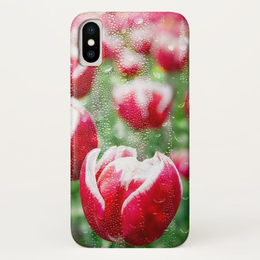 rode Hollandse tulpen Case-Mate iPhone Case (Achterkant)