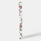 Rode Holly bessen Groene maretak bladeren Case-Mate iPhone Case (Achterkant / Links)