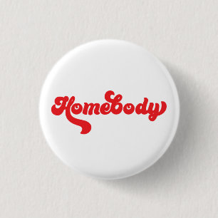 Rode homebody type ronde button 3,2 cm