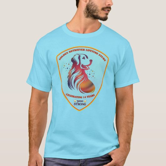 Rode Hond Blauw T-shirt (Voorkant)