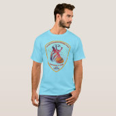 Rode Hond Blauw T-shirt (Voorkant volledig)