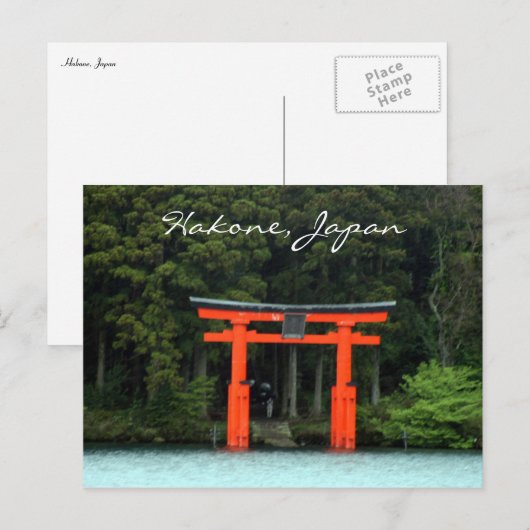 rode hond briefkaart (Voorkant / Achterkant)