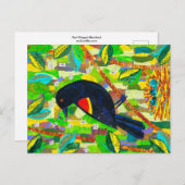 Rode hond briefkaart (Voorkant / Achterkant)