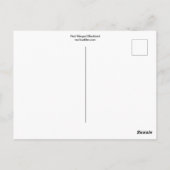 Rode hond briefkaart (Achterkant)