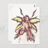 rode hond briefkaart (Voorkant / Achterkant)