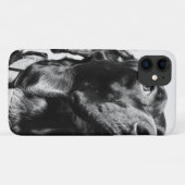 rode hond Case-Mate iPhone case (Achterkant (horizontaal))