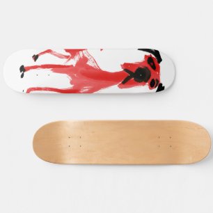 Rode Hond Expressieve Rode & Zwarte Honden Kunst Persoonlijk Skateboard