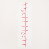 Rode hond Hartslag Yoga Mat (Voorkant)
