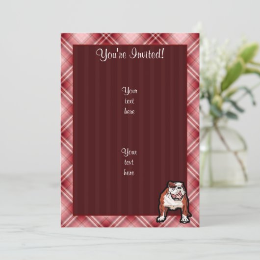 Rode hond kaart (Staand voorkant)