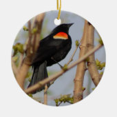 Rode hond keramisch ornament (Voorkant)