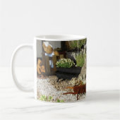 rode hond koffiemok (Links)