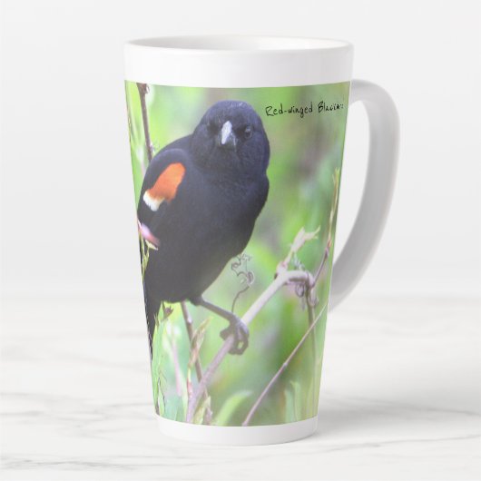 Rode hond latte mok (Rechterhoek)