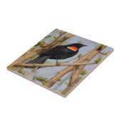 Rode hond tegeltje (Zijkant)