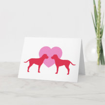 Rode honden en hart