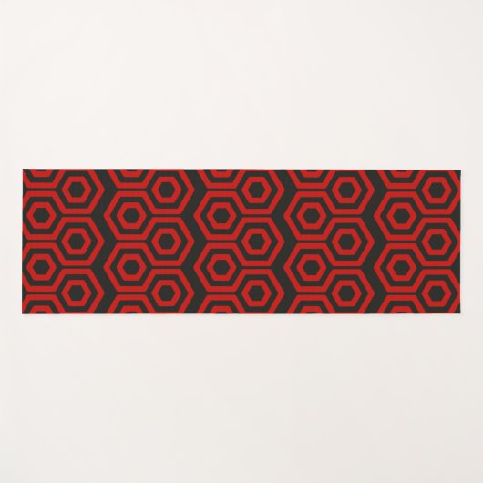 rode honingraat yogamat (Voorkant (horizontaal))