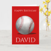 Rode honkbal Kinder sport Kaart (Gele Bloem)