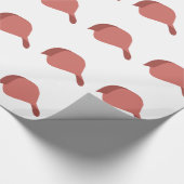 Rode honkbal pet cadeaupapier (Hoek)