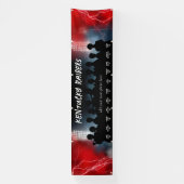 Rode Honkbal Softbal Dugout Banner Sportteam (Verticaal)