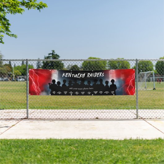 Rode Honkbal Softbal Dugout Banner Sportteam (Insitu)