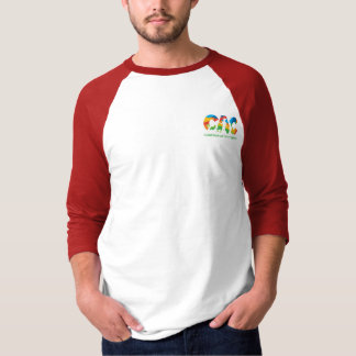 Rode honkbal t-shirt