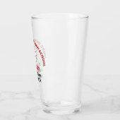 Rode honkbalspeler Gepersonaliseerd team Glas (Links)