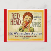  Rode Hoofd Brand Washington Apples Briefkaarten (Voorkant)