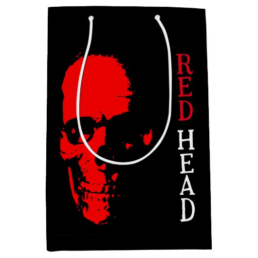 Rode Hoofd Gift Bag Medium Cadeauzakje (Voorkant)