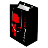 Rode Hoofd Gift Bag Medium Cadeauzakje (Achterkant Gekanteld)
