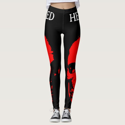 Rode Hoofd Leggings (Voorkant)