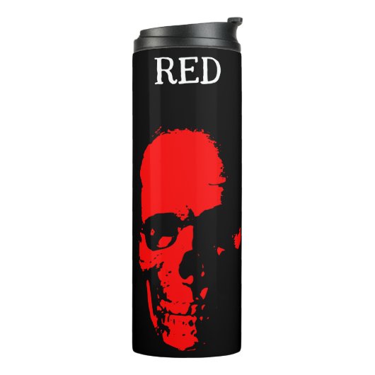Rode Hoofd Thermische Tumbler Thermosbeker (Gedraaid links)
