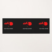 Rode hoofd yoga mat (Achterkant (horizontaal))