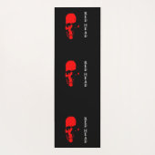 Rode hoofd yoga mat (Achterkant)