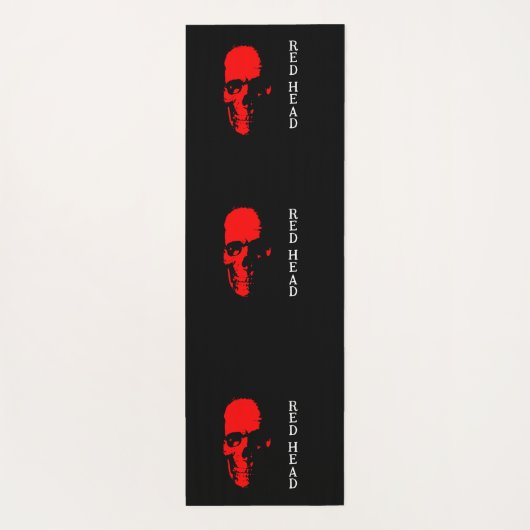 Rode hoofd yoga mat (Achterkant)