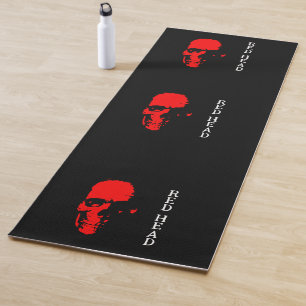 Rode hoofd yoga mat