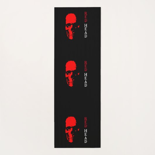 Rode hoofd yoga mat (Achterkant)