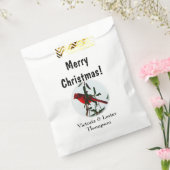 Rode HoofdKerstmis Bedankzakje (Gezegeld)