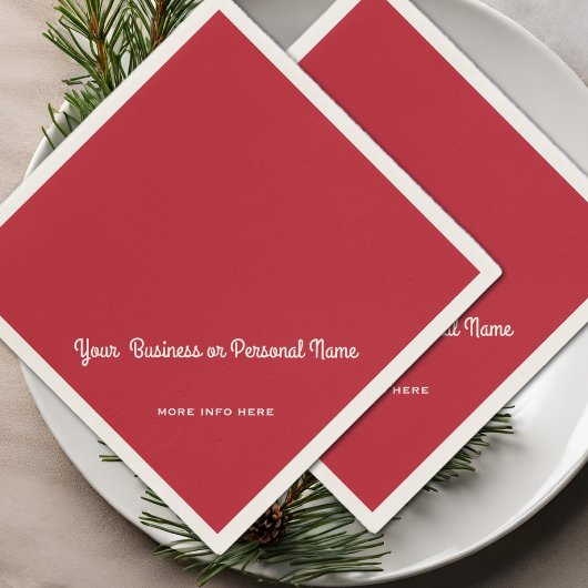 rode hoofdkleur servet