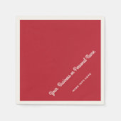 rode hoofdkleur servet (Voorkant)