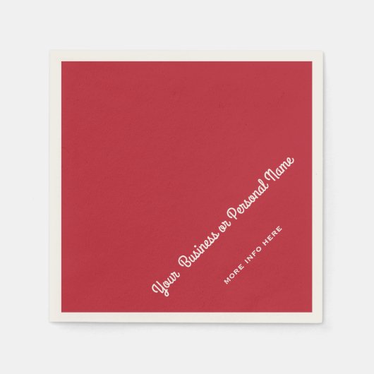 rode hoofdkleur servet (Voorkant)