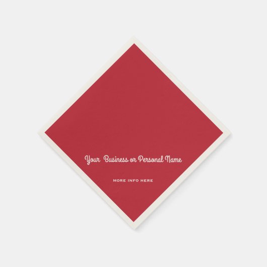 rode hoofdkleur servet (Hoek)