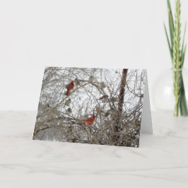 Rode HoofdKroon Feestdagen Kaart