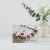 Rode Hoop-Visitekaartjes Visitekaartje (Staand voorkant)