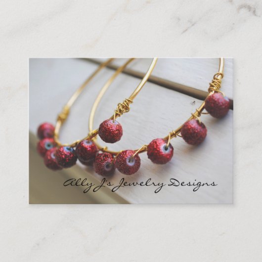 Rode Hoop-Visitekaartjes Visitekaartje (Voorkant)