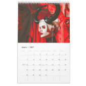 Rode Hoorns, Zwarte Harten - Gotische Stijl Kalend Kalender (Mar 2027)