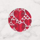 RODE HOORZITTEN VOOR VALENTIJNSDAG CONFETTI (Kleine voorkant)