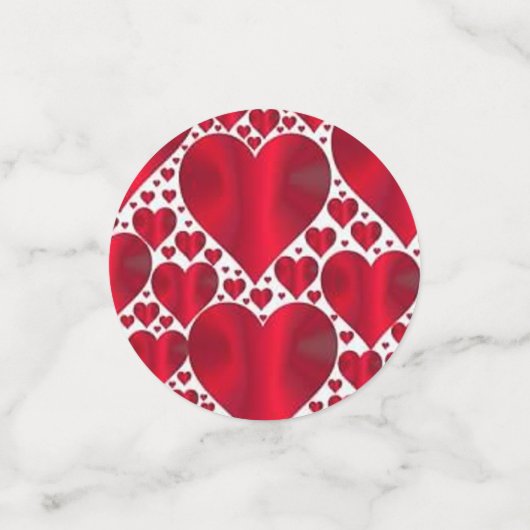 RODE HOORZITTEN VOOR VALENTIJNSDAG CONFETTI (Kleine voorkant)