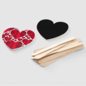 RODE HOORZITTEN VOOR VALENTIJNSDAG HANDWAAIER (Niet-gemonteerd)