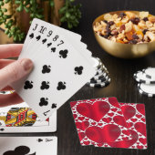 RODE HOORZITTEN VOOR VALENTIJNSDAG POKERKAARTEN (Insitu)