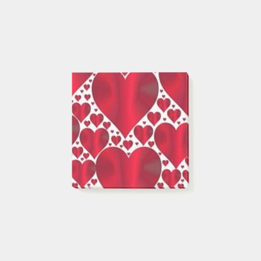 RODE HOORZITTEN VOOR VALENTIJNSDAG POST-IT® NOTES (Voorkant)